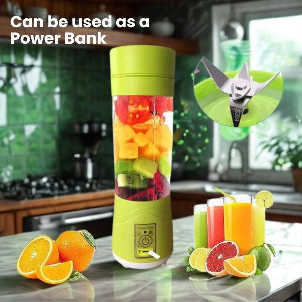 BlendMate™ – 2-in-1 Portable Juicer Bottle | Compact, USB Rechargeable & Travel-Friendly