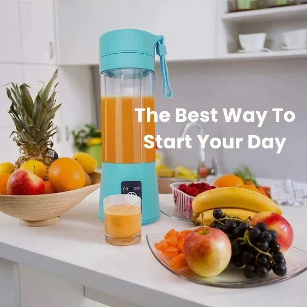 BlendMate™ – 2-in-1 Portable Juicer Bottle | Compact, USB Rechargeable & Travel-Friendly