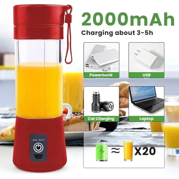 BlendMate™ – 2-in-1 Portable Juicer Bottle | Compact, USB Rechargeable & Travel-Friendly